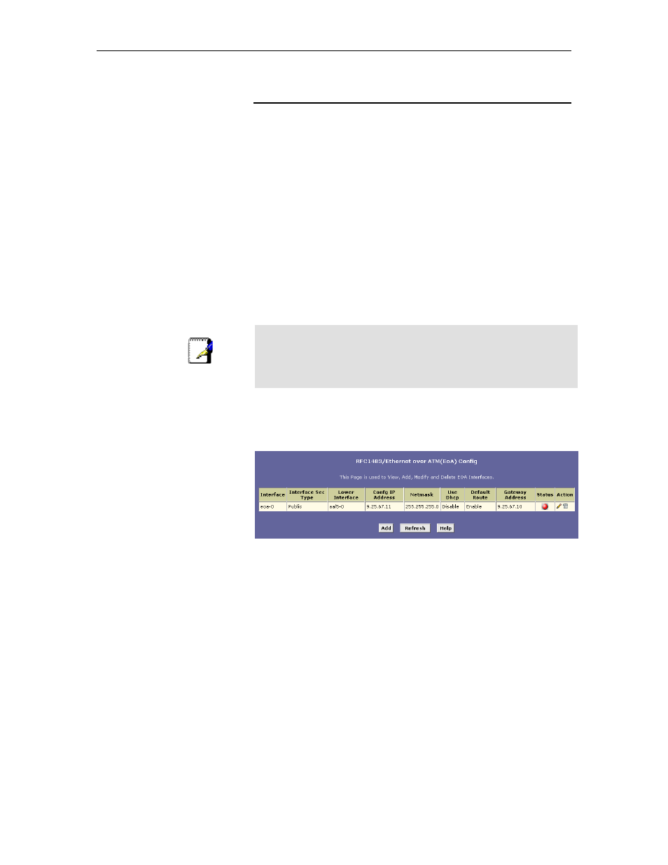 Configuring eoa interfaces, Ge 67) | TRENDnet TDM-E400 User Manual | Page 67 / 205