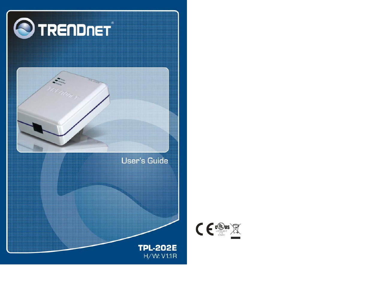 TRENDnet TPL-202E User Manual | 10 pages