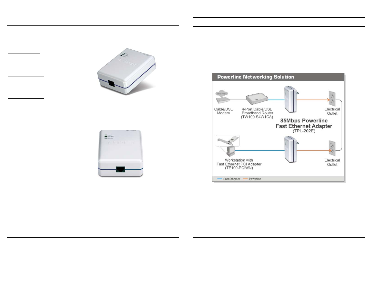 Installation | TRENDnet TPL-202E User Manual | Page 3 / 10