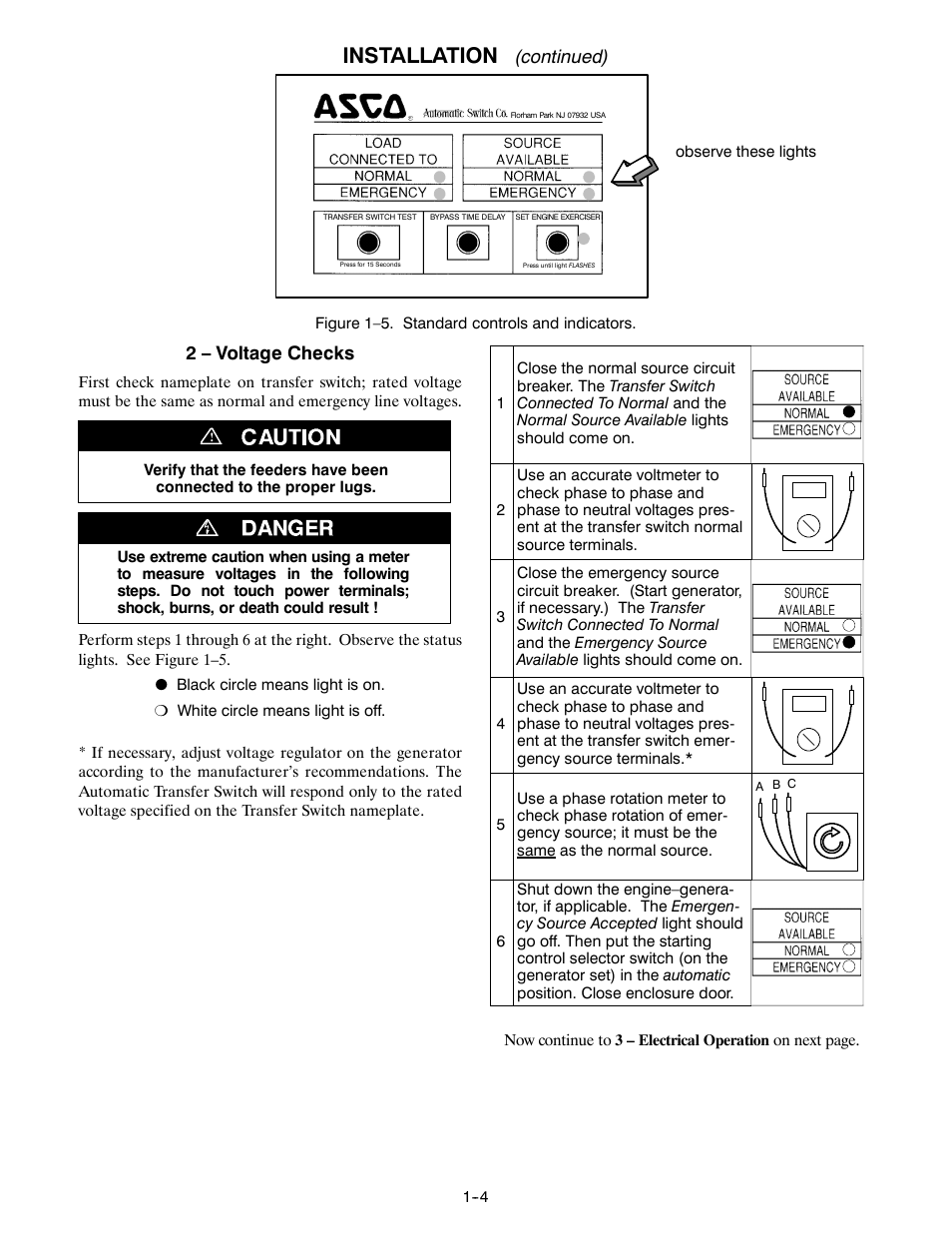 Installation, Continued), 2 – voltage checks | TRENDnet Series 300 User Manual | Page 6 / 18