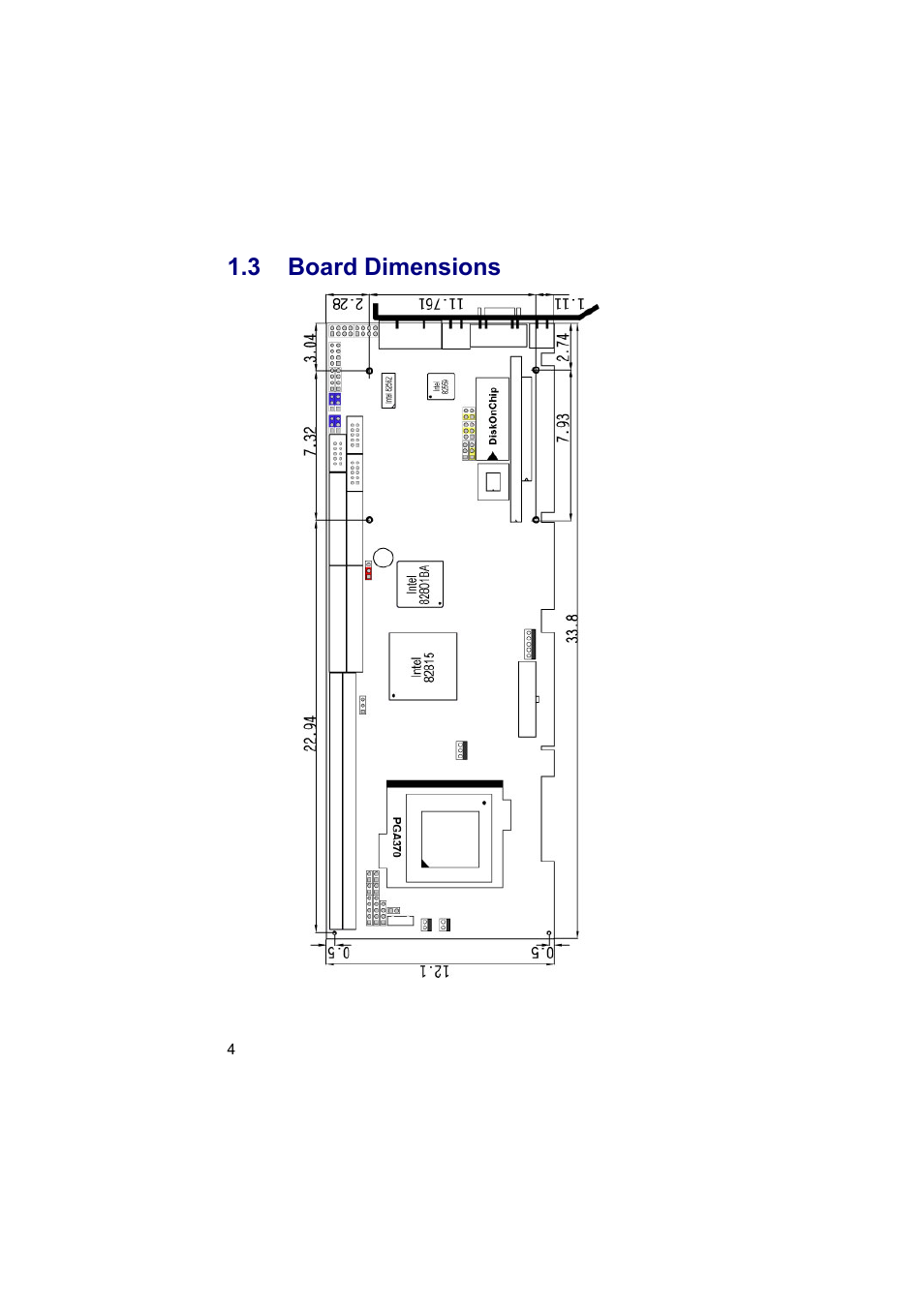 3 board dimensions | TRENDnet Industrial Single Board Computer HS-6038 User Manual | Page 10 / 86