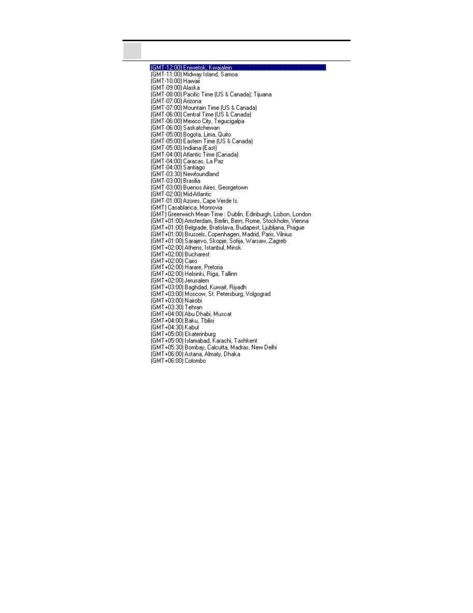 D time zone table | TRENDnet TV-IP301W User Manual | Page 100 / 119