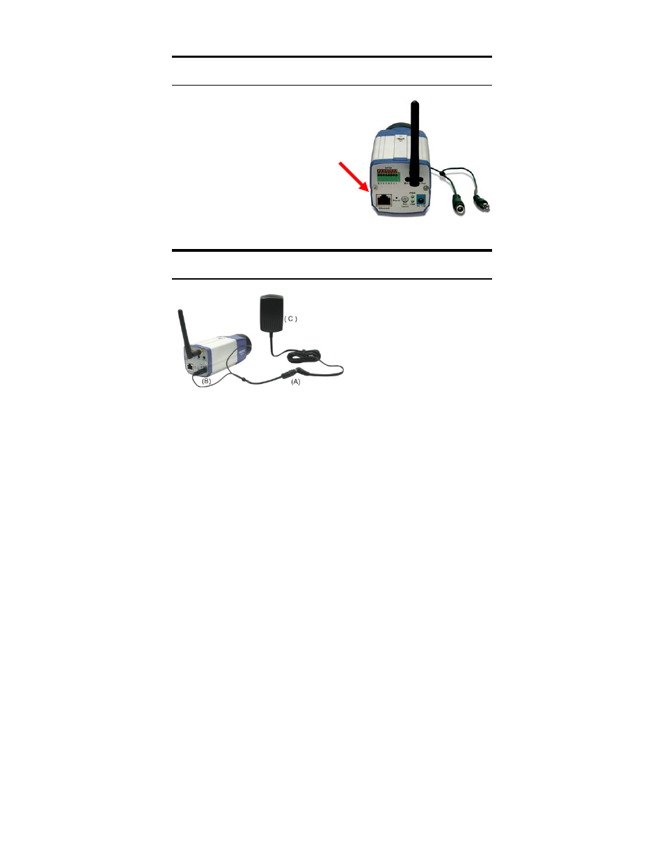 Connecting the ethernet cable, Attaching the power supply | TRENDnet TV-IP301W User Manual | Page 16 / 119
