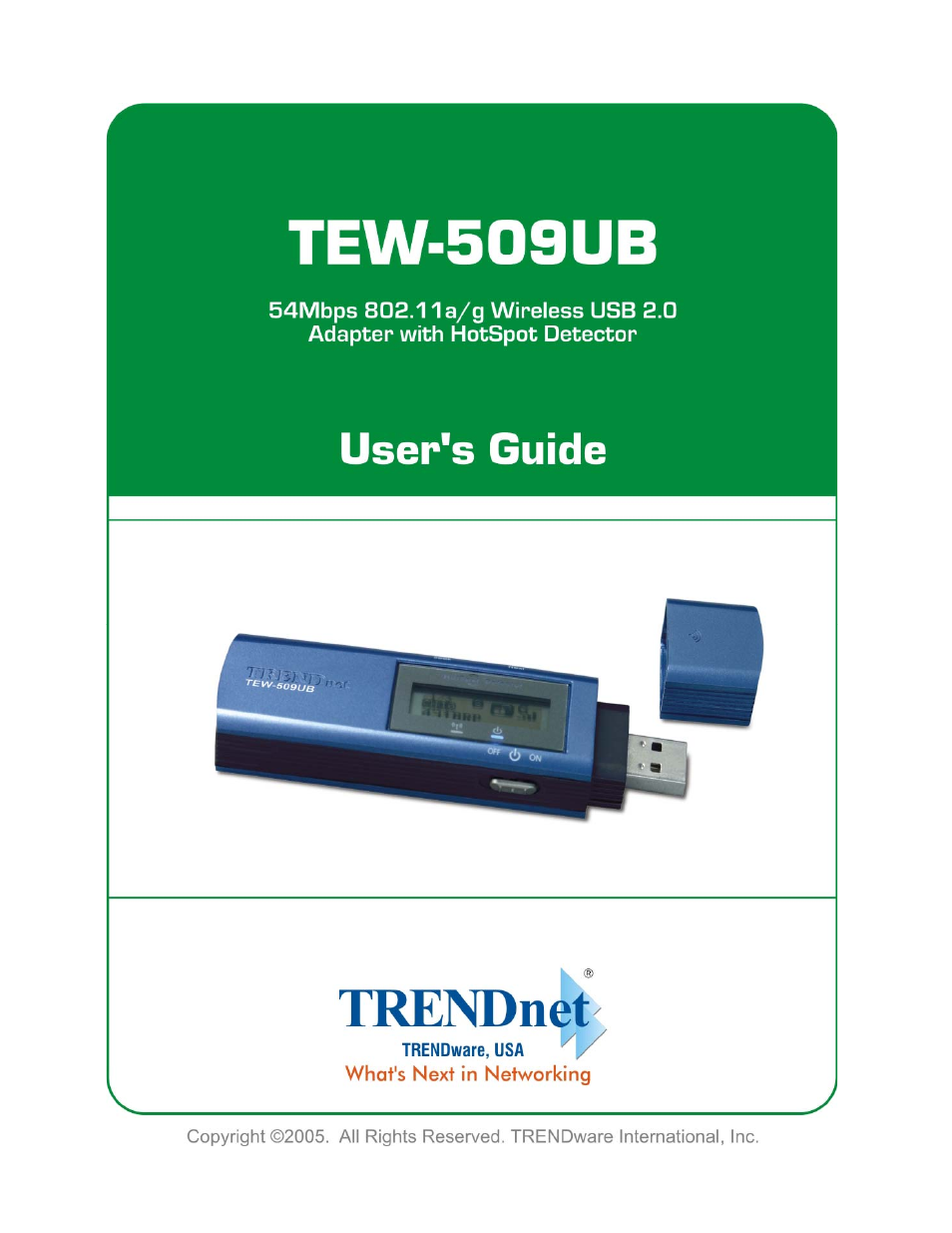 TRENDnet TEW-509UB User Manual | 43 pages