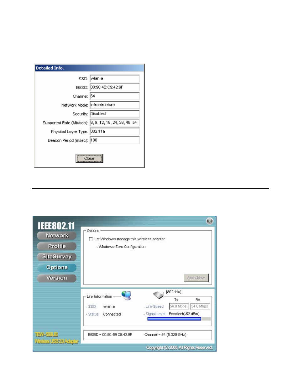 The options screen | TRENDnet TEW-509UB User Manual | Page 26 / 43