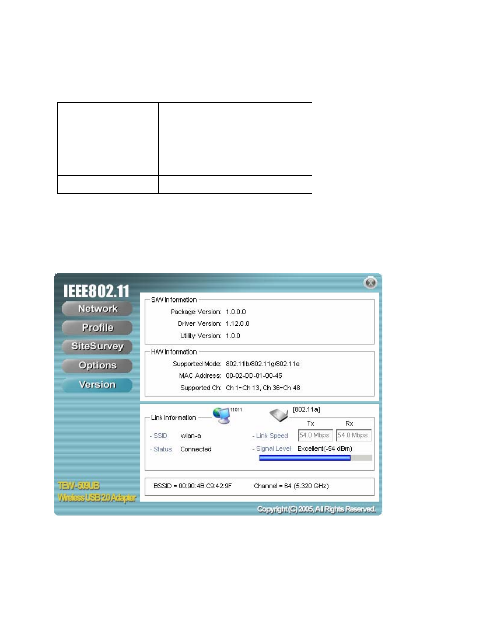 The version screen | TRENDnet TEW-509UB User Manual | Page 27 / 43