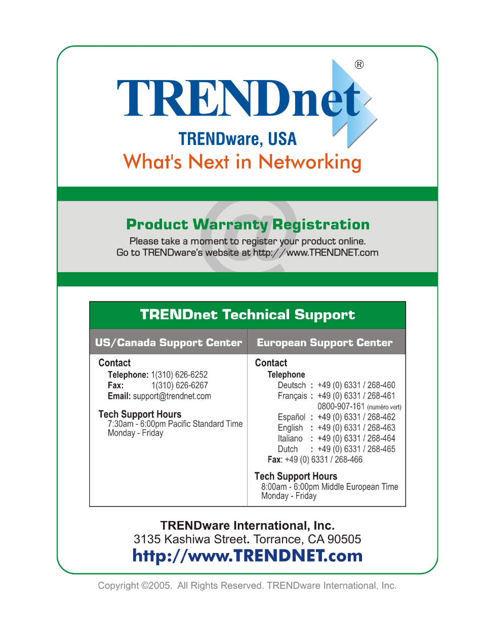 TRENDnet TEW-509UB User Manual | Page 43 / 43