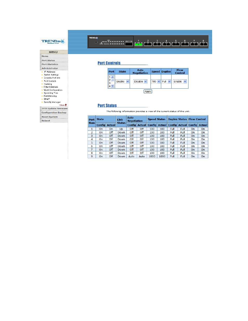 4-5. trunk, 4-5-1. aggregator setting | TRENDnet TEG-S081FMI User Manual | Page 64 / 86