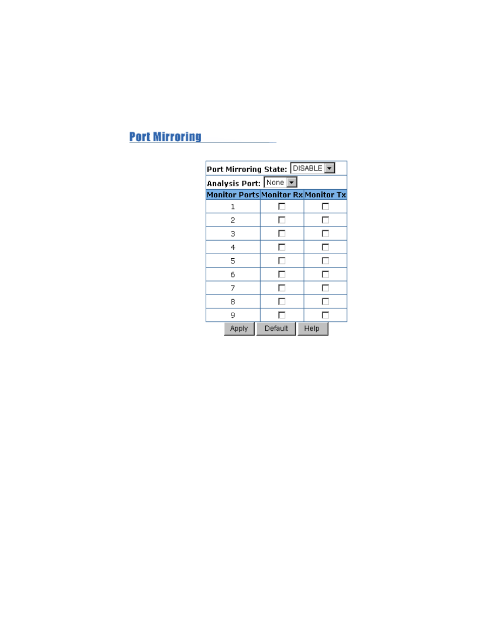 4-9. port mirror, 4-10. snmp | TRENDnet TEG-S081FMI User Manual | Page 75 / 86