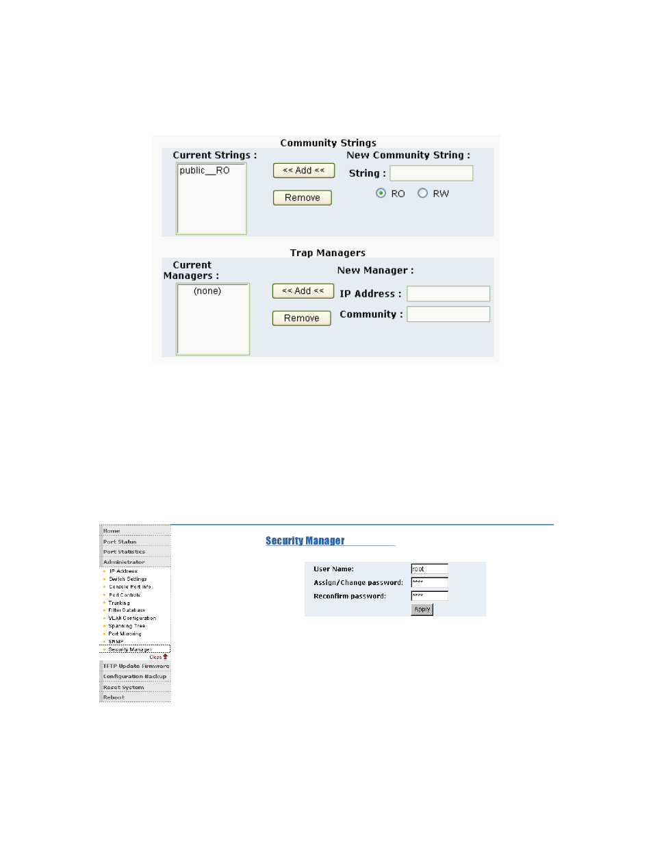 4-11.security manager | TRENDnet TEG-S081FMI User Manual | Page 77 / 86