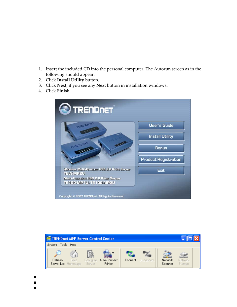 Chapter8 the control center | TRENDnet TE100-MP1U User Manual | Page 65 / 91