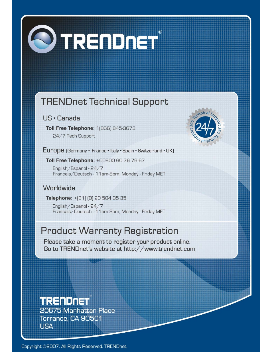 TRENDnet TE100-MP1U User Manual | Page 91 / 91