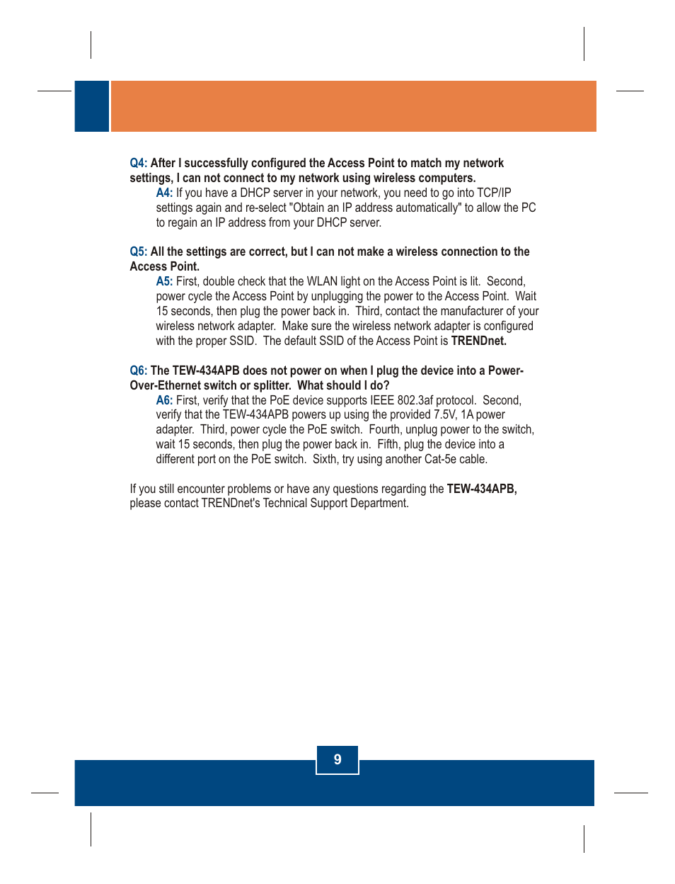 TRENDnet TEW-434APB User Manual | Page 11 / 13