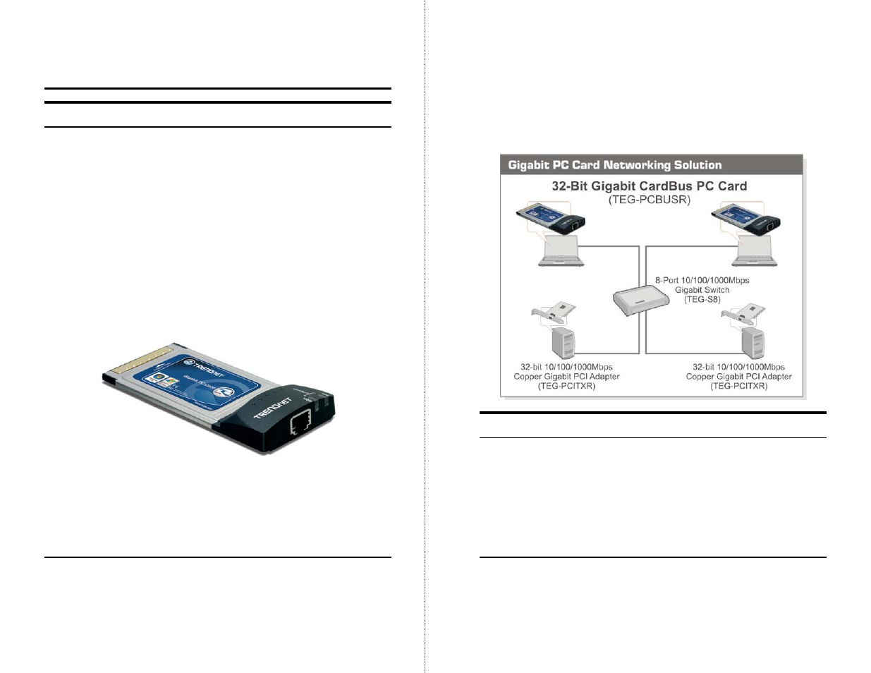 Card insertion and removal | TRENDnet TEG-PCBUSR User Manual | Page 4 / 13