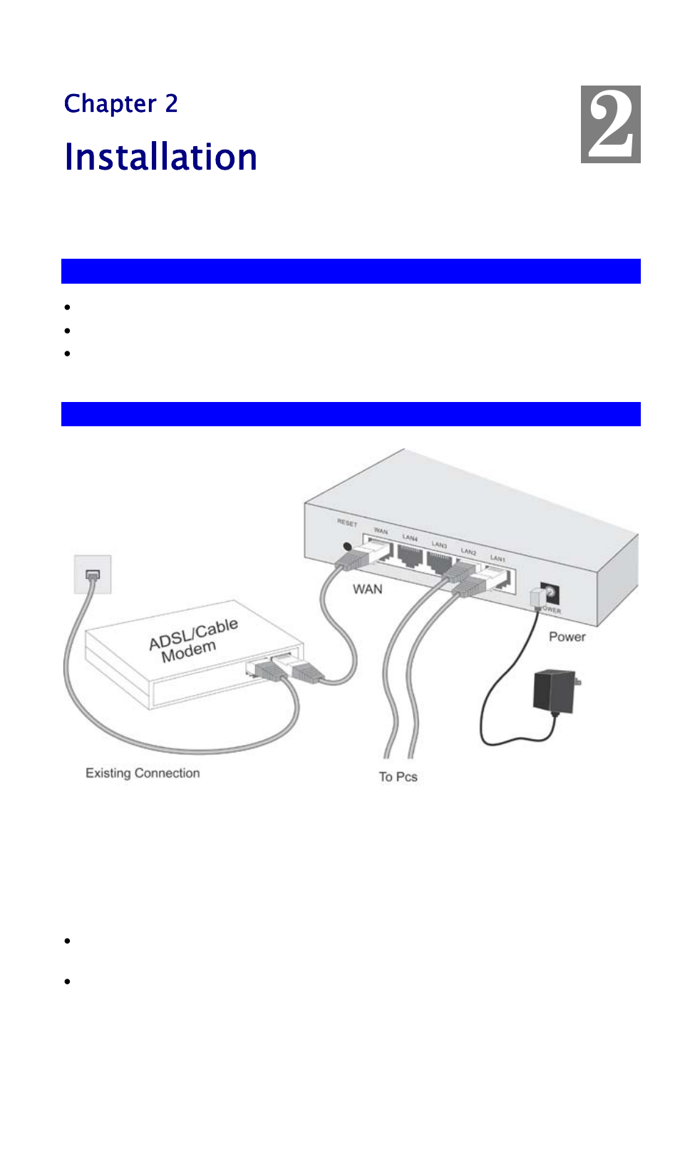 Chapter 2installation, Requirements, Procedure | Chapter 2 installation, Installation | TRENDnet TW100 BRF114 User Manual | Page 10 / 83