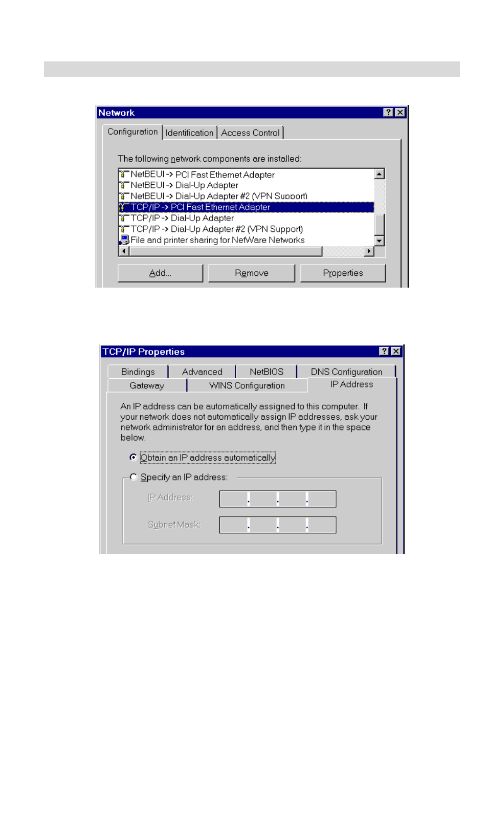 Checking tcp/ip settings - windows 9x/me | TRENDnet TW100 BRF114 User Manual | Page 22 / 83