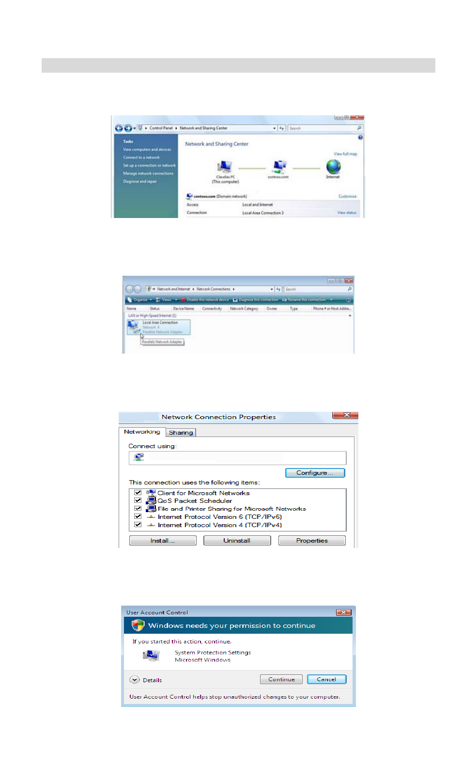 Checking tcp/ip settings - windows vista | TRENDnet TW100 BRF114 User Manual | Page 32 / 83