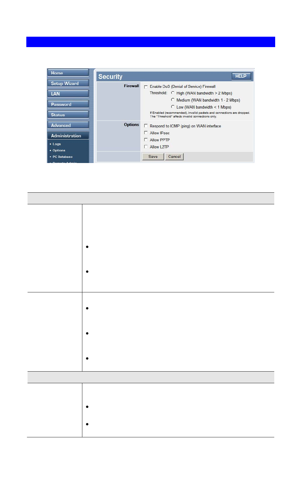 Security, Data - security screen | TRENDnet TW100 BRF114 User Manual | Page 72 / 83