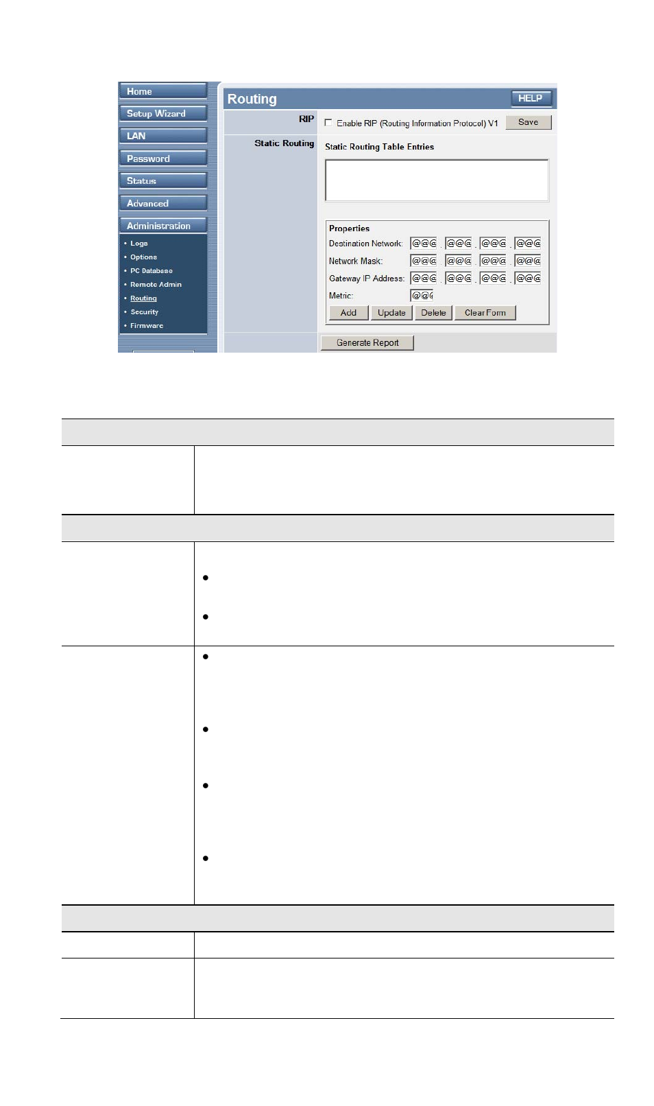 Data - routing screen | TRENDnet TW100 BRF114 User Manual | Page 77 / 83