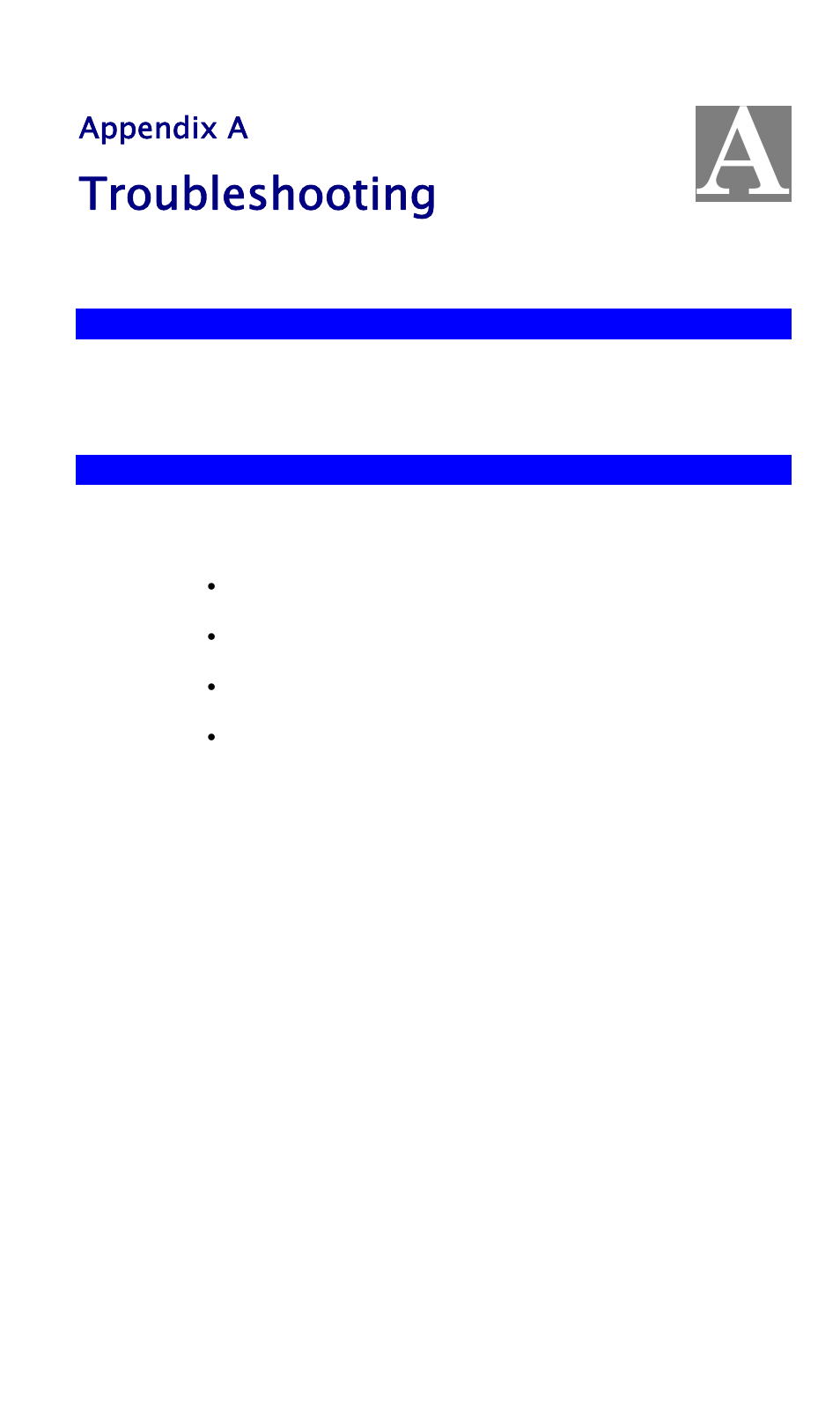 Appendix atroubleshooting, Overview, General problems | Appendix a troubleshooting, Troubleshooting | TRENDnet TW100 BRF114 User Manual | Page 80 / 83