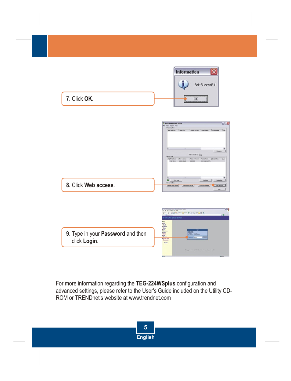 TRENDnet TEG-224WS User Manual | Page 7 / 9