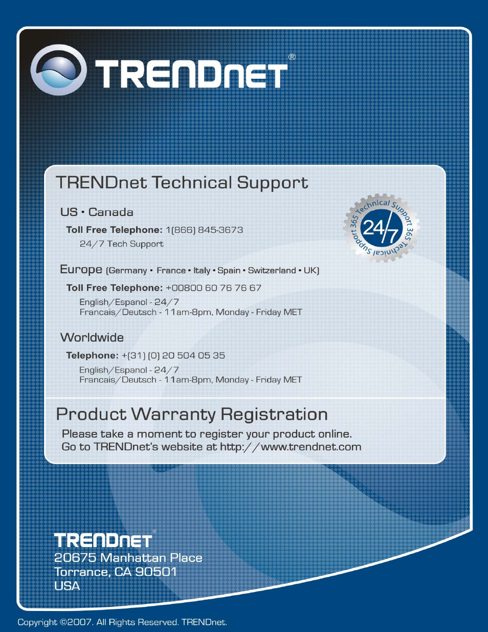 TRENDnet TEW-631BRP User Manual | Page 97 / 97