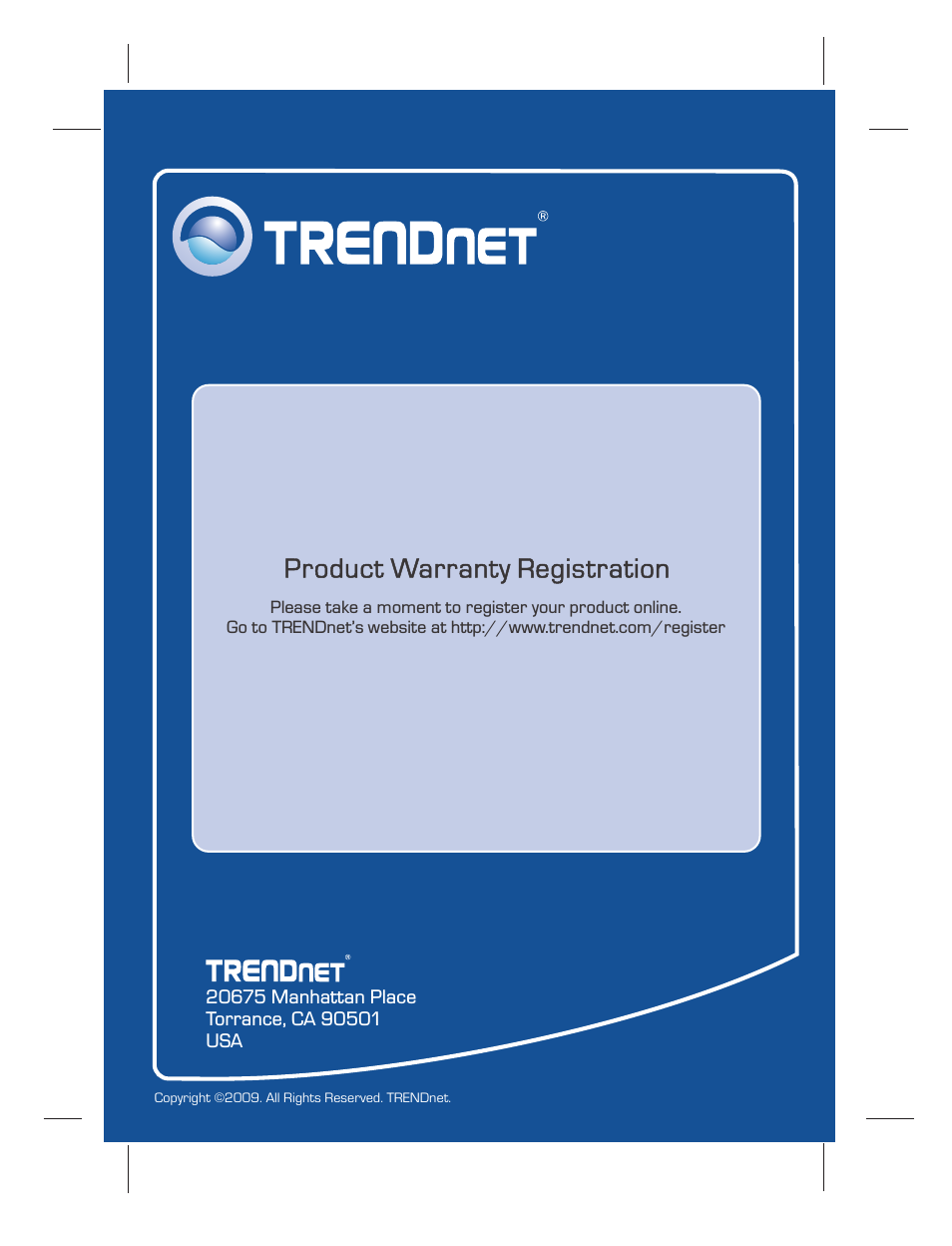 Product warranty registration | TRENDnet 100Base-FX User Manual | Page 12 / 12