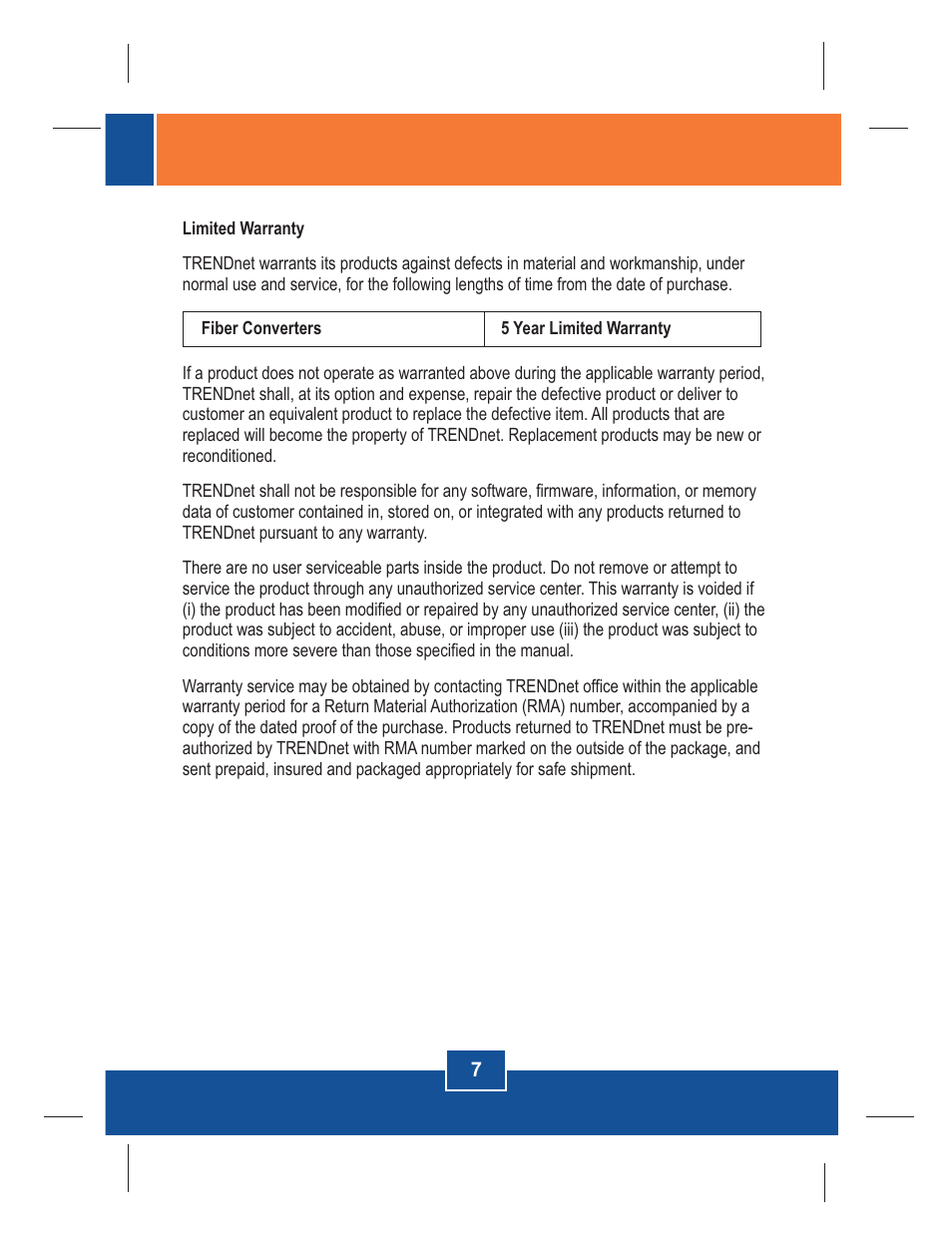 TRENDnet 100Base-FX User Manual | Page 9 / 12