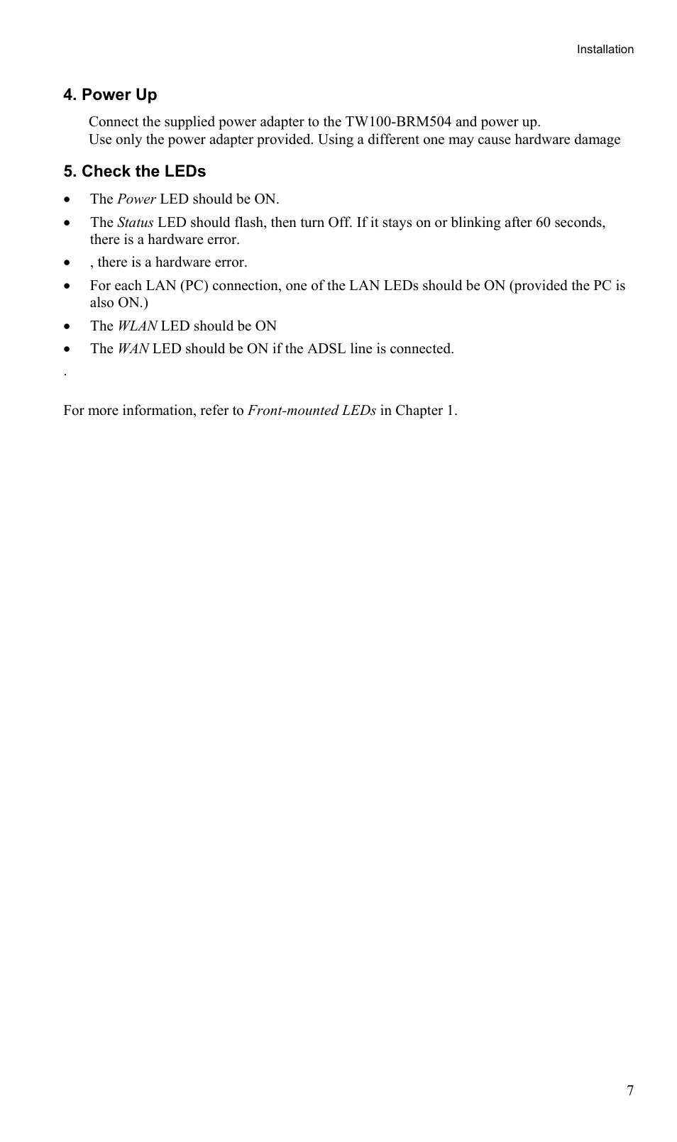 TRENDnet TW100-BRM504 User Manual | Page 10 / 73