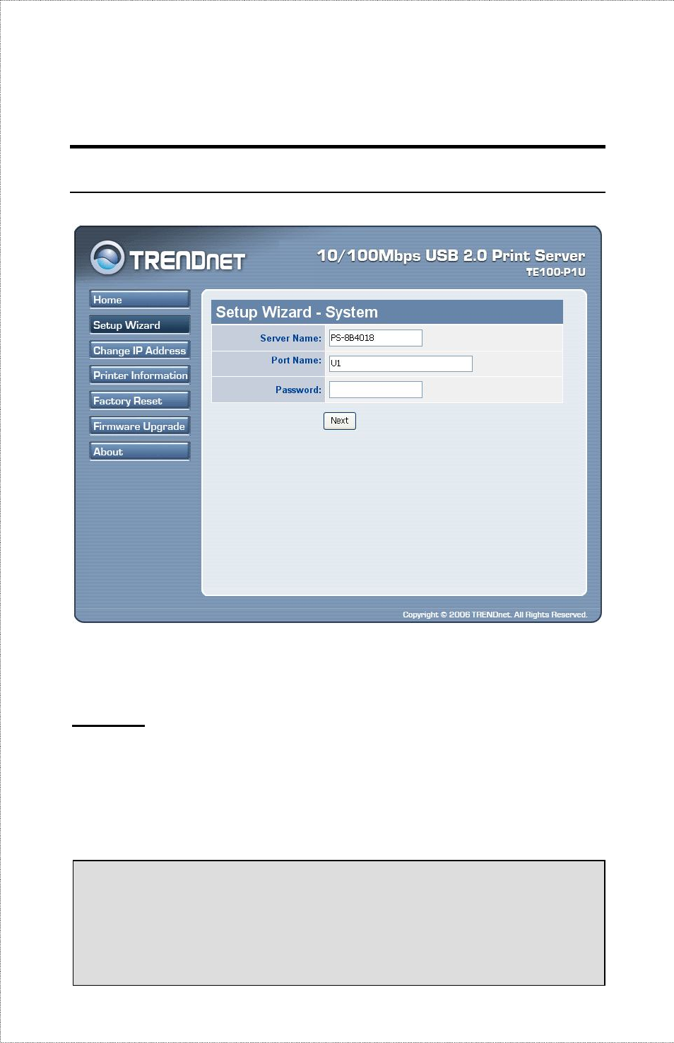 Setup wizard | TRENDnet TE100-P1U User Manual | Page 27 / 113