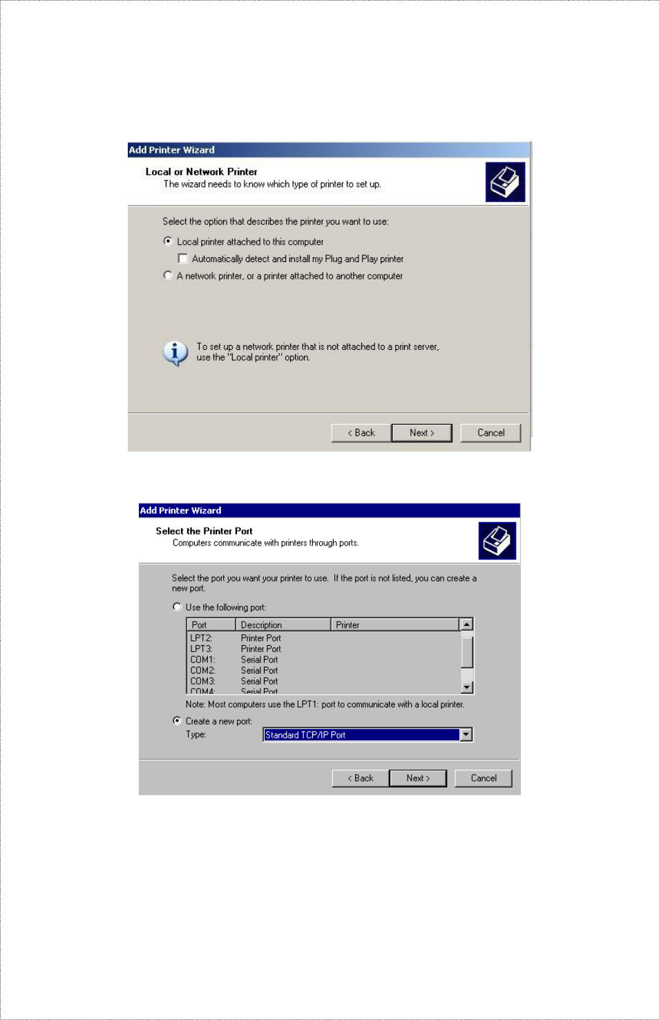 Create a new “ standard tcp/ip port | TRENDnet TE100-P1U User Manual | Page 61 / 113