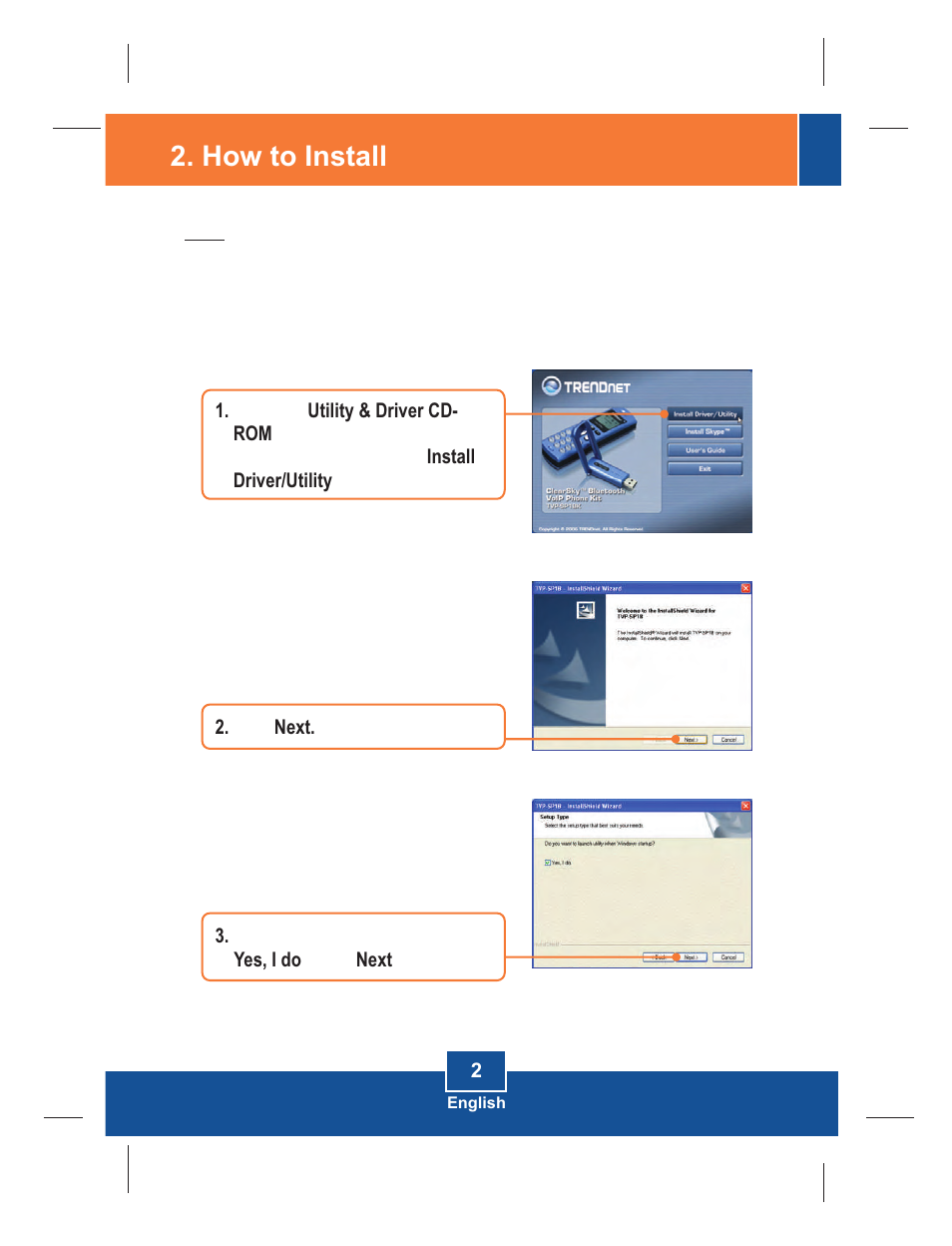 How to install | TRENDnet TVP-SP1BK User Manual | Page 4 / 11