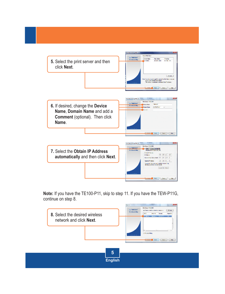 TRENDnet TE100-P11 User Manual | Page 7 / 12