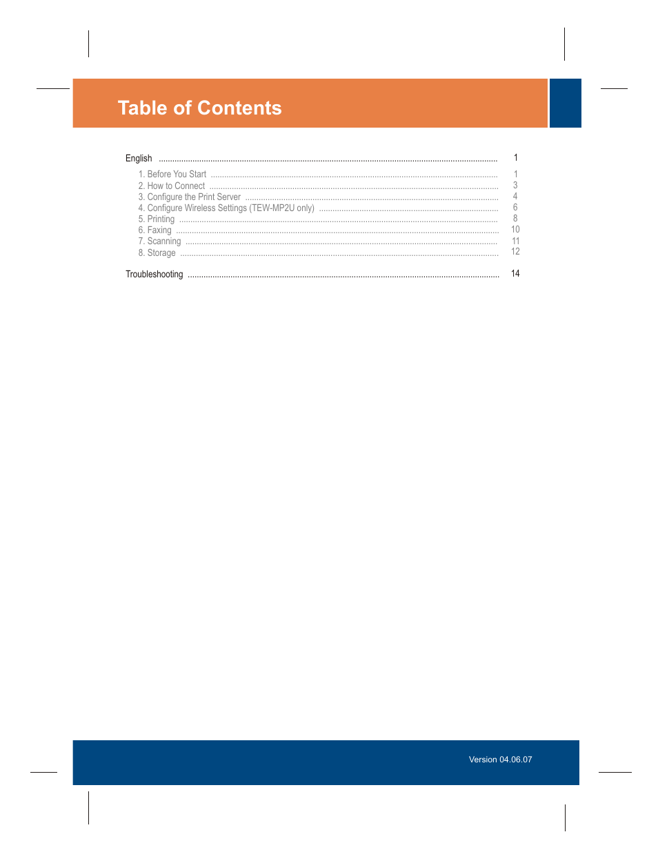 TRENDnet TE100-MP2U User Manual | Page 2 / 19