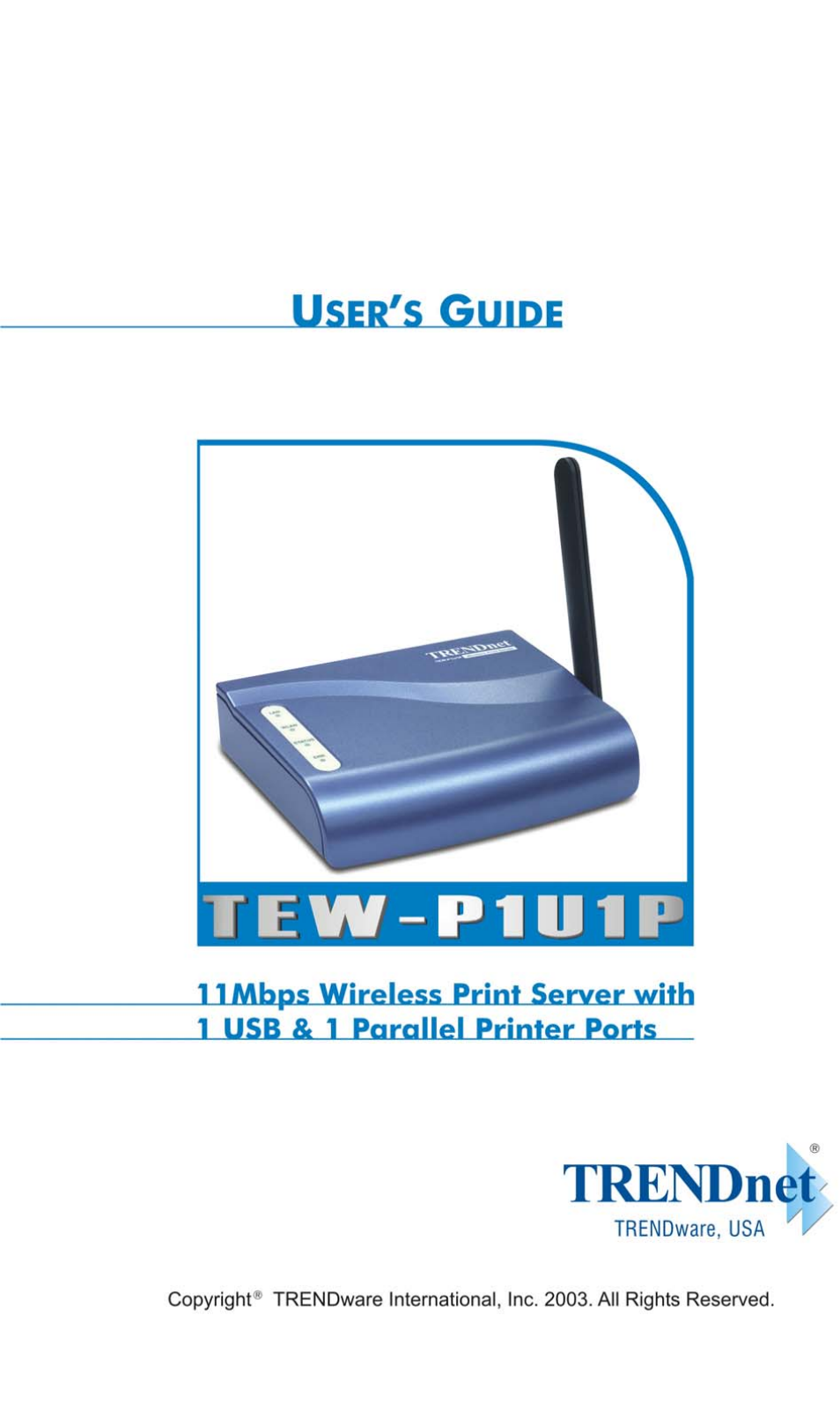 TRENDnet TEW-P1U1P User Manual | 80 pages