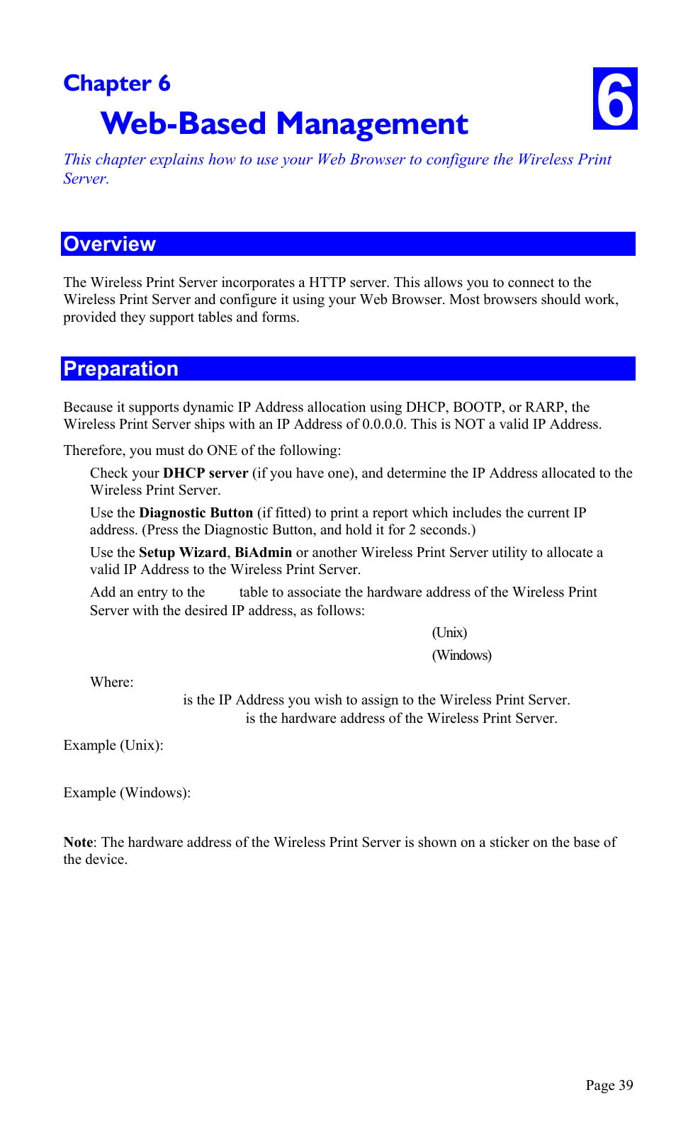 Chapter 6 web-based management, Overview, Preparation | Web-based management, Chapter 6 | TRENDnet TEW-P1U1P User Manual | Page 43 / 80