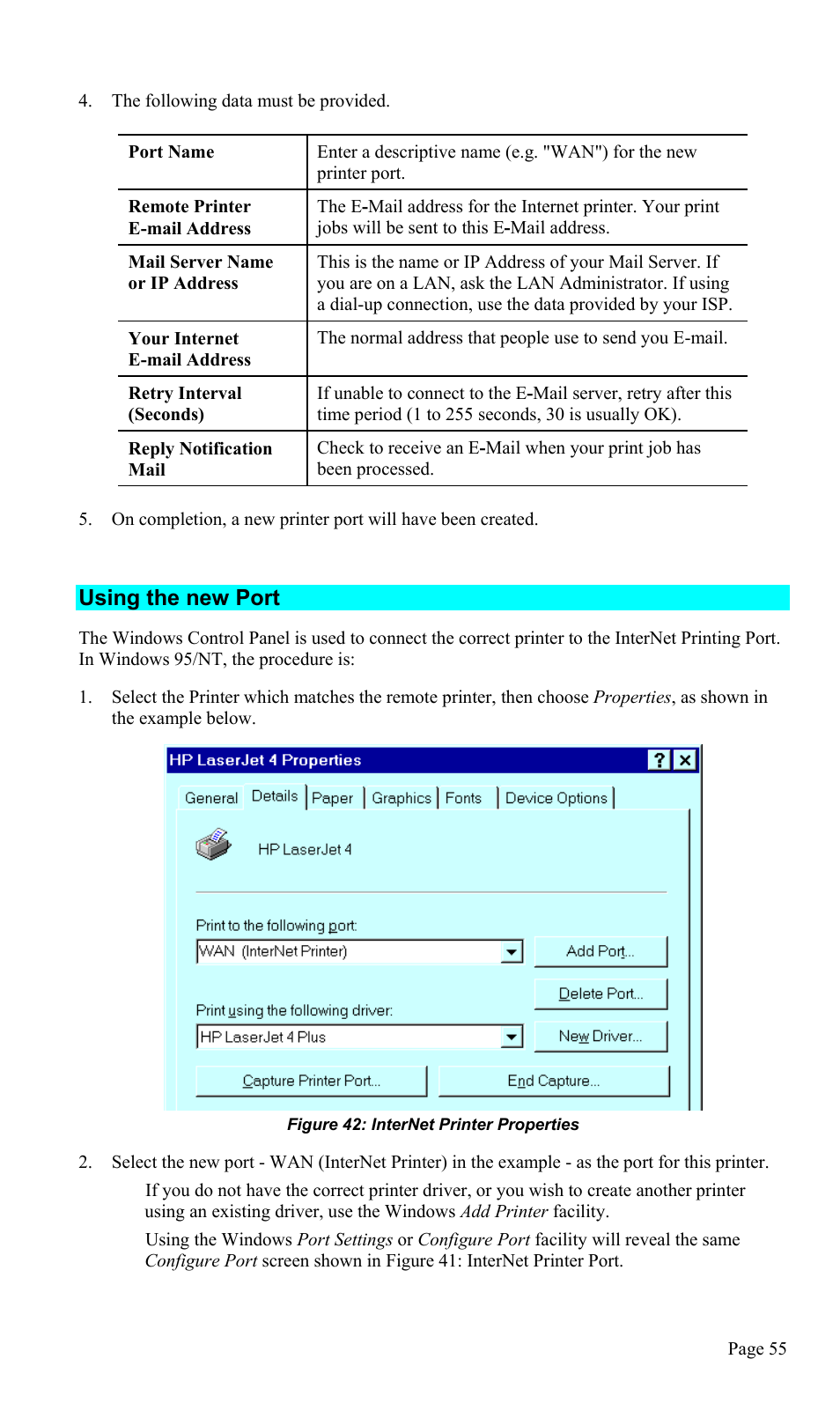 Using the new port | TRENDnet TEW-P1U1P User Manual | Page 59 / 80