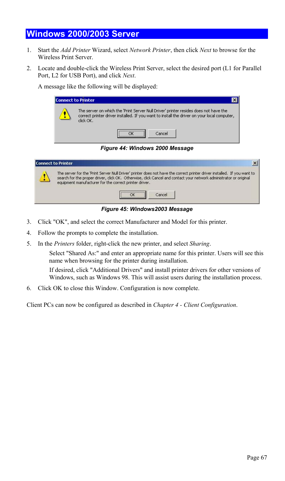 Windows 2000/2003 server | TRENDnet TEW-P1U1P User Manual | Page 71 / 80