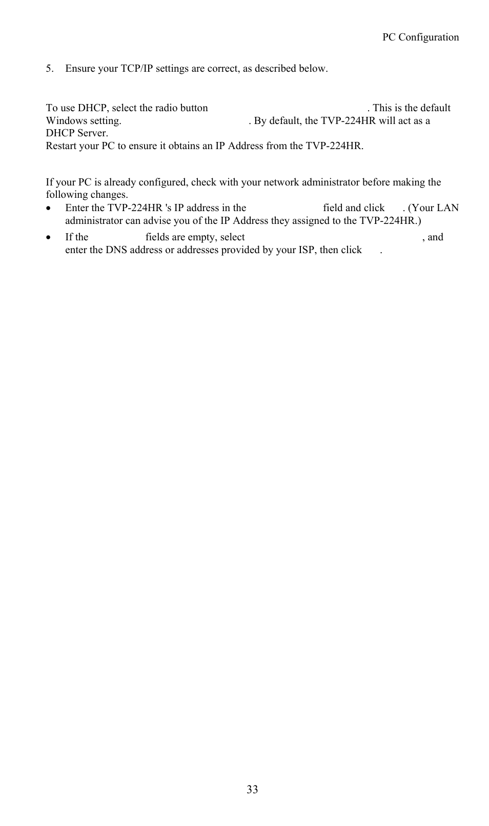 TRENDnet TVP-224HR User Manual | Page 33 / 130