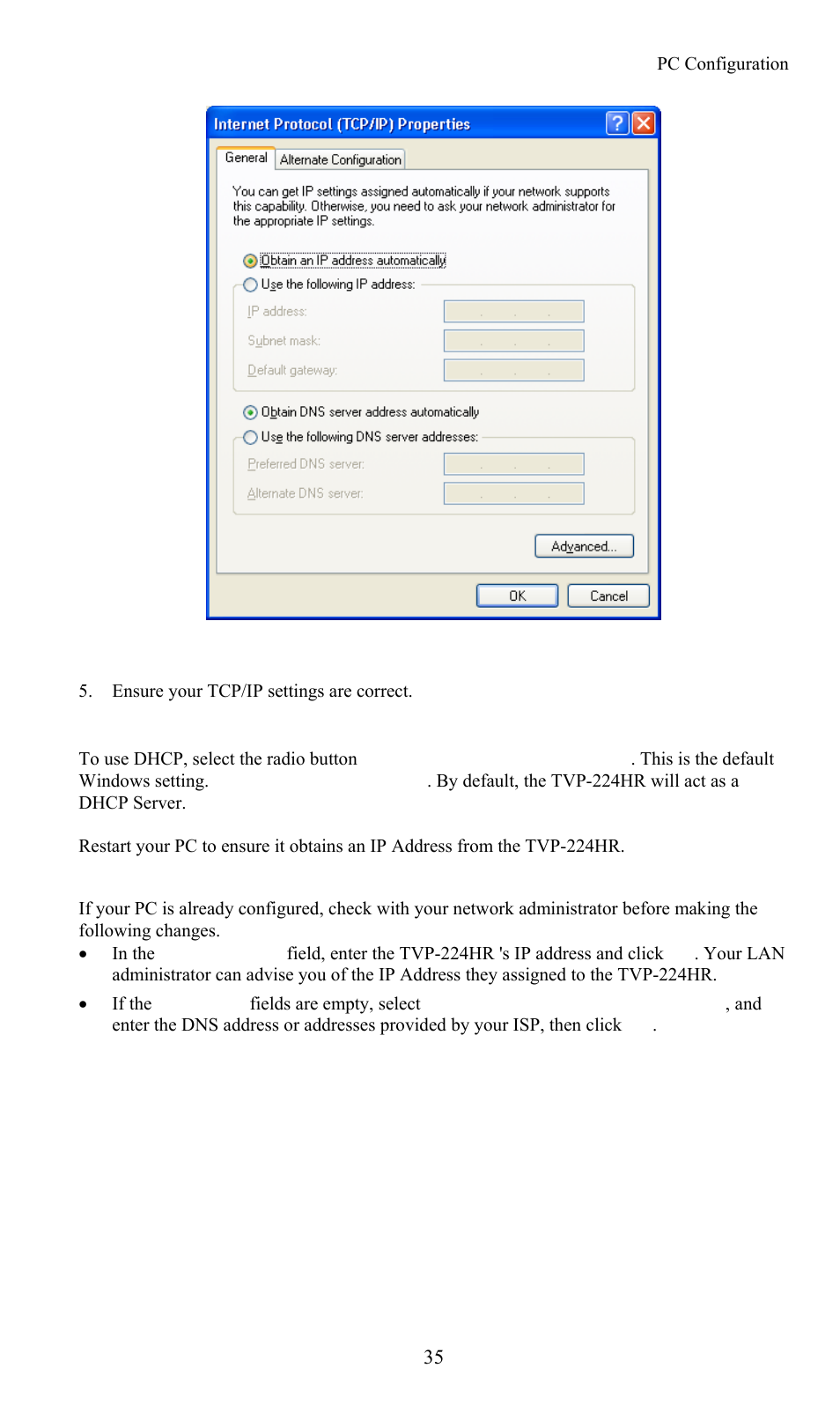 TRENDnet TVP-224HR User Manual | Page 35 / 130
