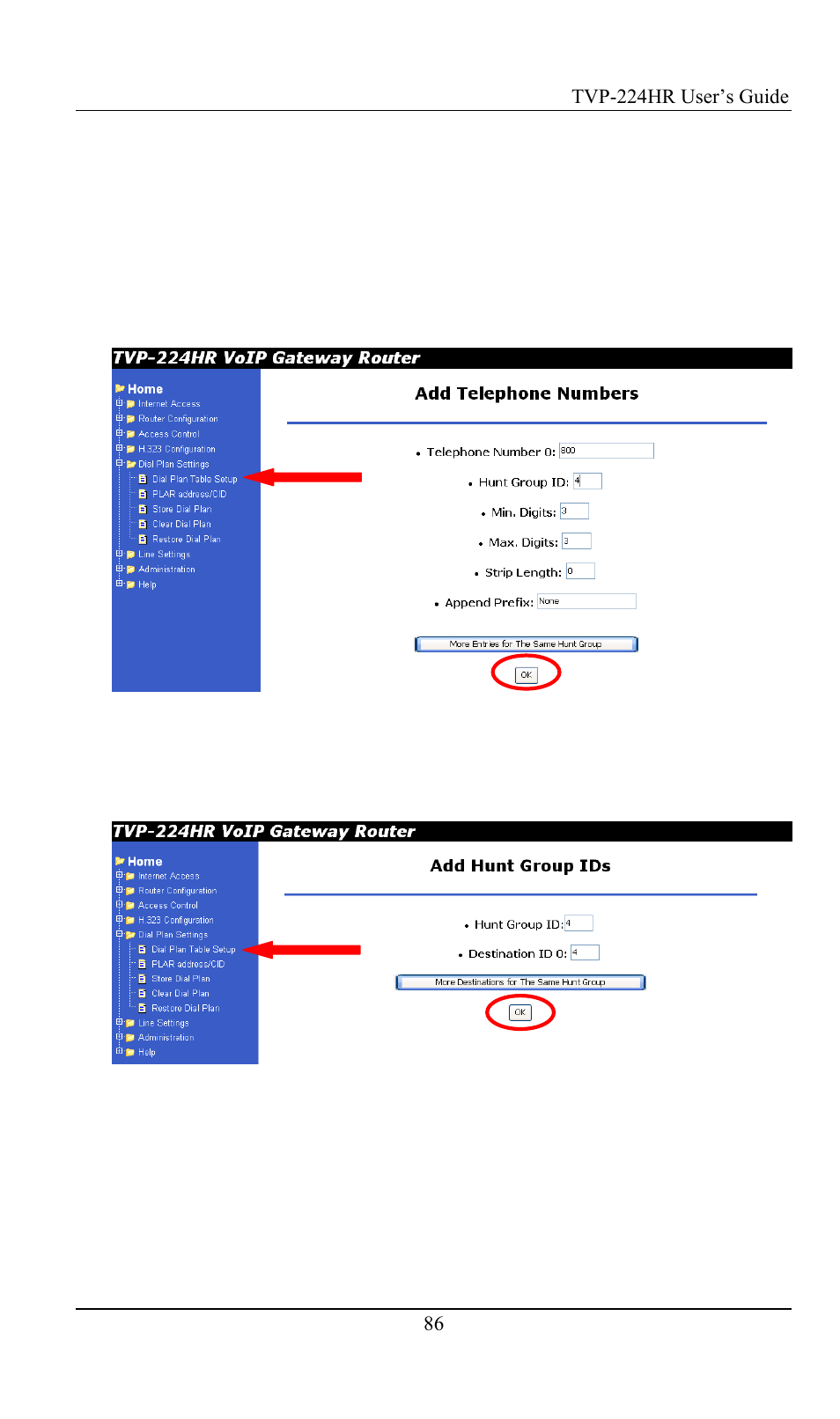 TRENDnet TVP-224HR User Manual | Page 86 / 130