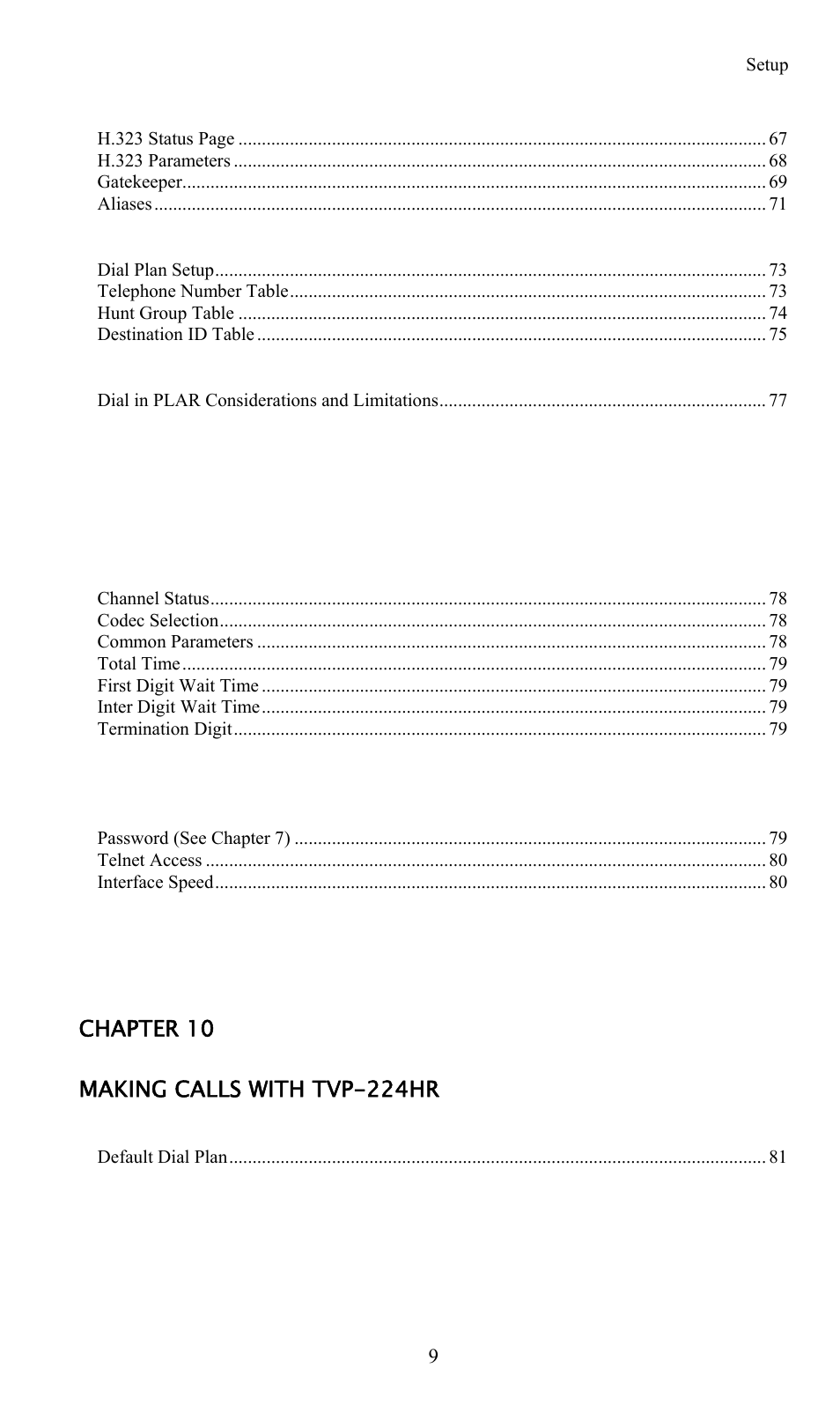 TRENDnet TVP-224HR User Manual | Page 9 / 130