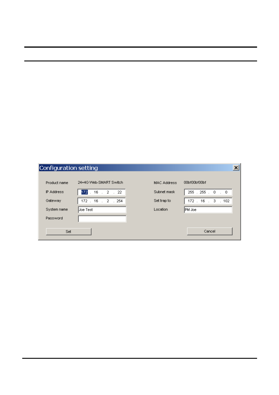 Device setting | TRENDnet 2410/100BASE-TX User Manual | Page 29 / 46