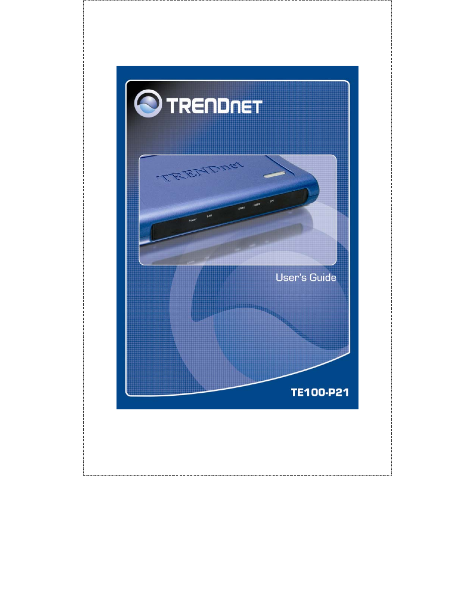 TRENDnet TE100-P21 User Manual | 110 pages