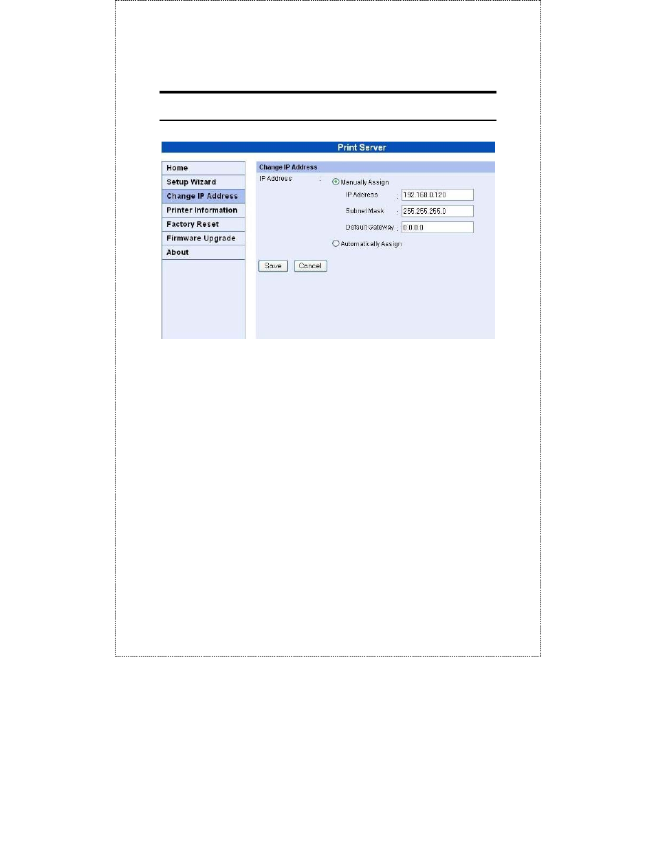 Change ip address | TRENDnet TE100-P1P User Manual | Page 28 / 63
