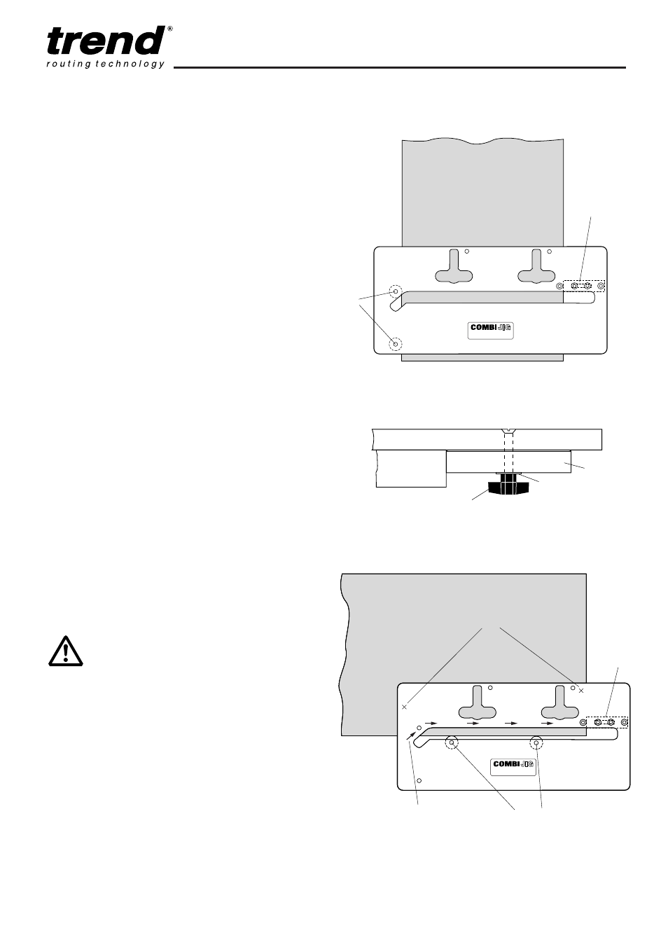 Operation, Setting the length stop, Female joint | Combi 650 | TRENDnet trend COMBI 650 User Manual | Page 9 / 16