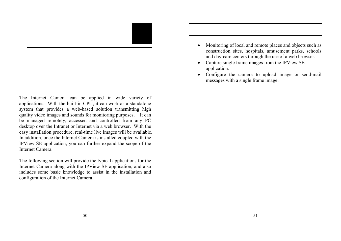 Nternet, Amera, Pplication | TRENDnet TV-IP100 User Manual | Page 26 / 55