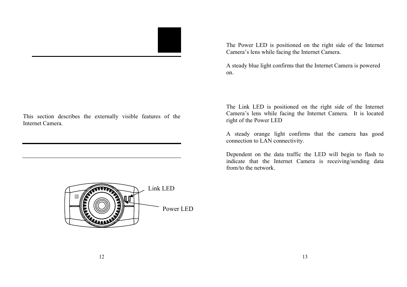 Hysical, Escription | TRENDnet TV-IP100 User Manual | Page 7 / 55