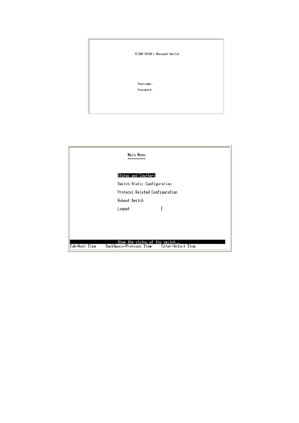 1 main menu | TRENDnet TE100 S810Fi User Manual | Page 17 / 84