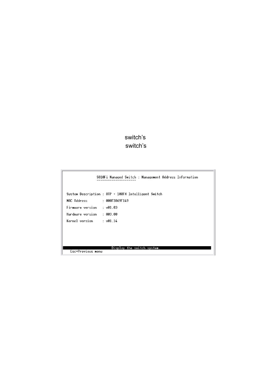 2-3. system information | TRENDnet TE100 S810Fi User Manual | Page 20 / 84